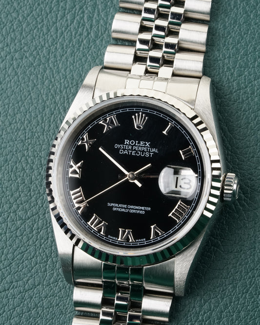 Rolex Datejust 16234 Black Roman