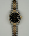 Rolex Datejust 16233 Black Diamond Dial