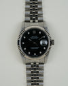 Rolex Datejust 16234 Black Diamond Dial