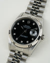 Rolex Datejust 16234 Black Diamond Dial