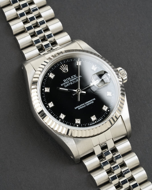 Rolex Datejust 16234 Black Diamond Dial