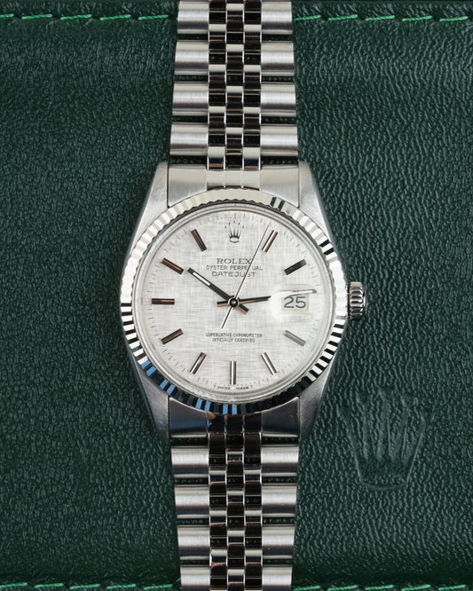 Rolex Datejust 16014 "Silver linen"