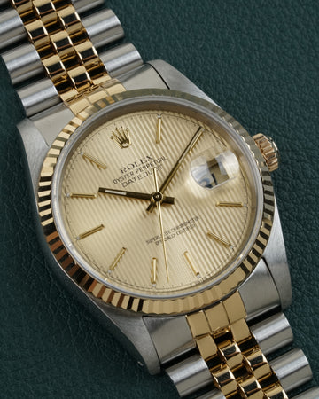 Rolex Datejust 16233 "Champagne Tapestry"