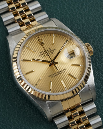 Rolex Datejust 16233 "Champagne Tapestry"