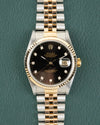 Rolex Datejust 16233 Black Diamond Dial