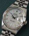 Rolex Datejust 16234 Silver Linnen Dial