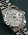 Rolex Datejust 16234 Silver Linnen Dial