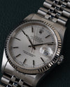 Silver Rolex Datejust 16234 from 2002 Full Set