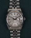 Silver Rolex Datejust 16234 from 2002 Full Set