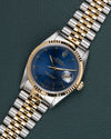 Blue Rolex Datejust 16233 from 1993 Full Set