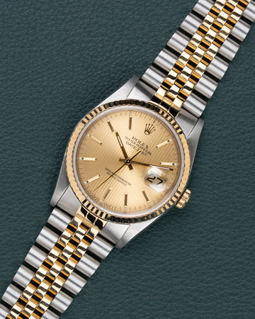 Rolex Datejust 16233 "Champagne Tapestry"