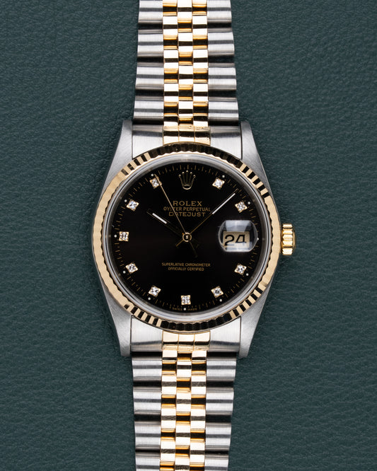 Rolex Datejust 16233 Black Diamond Dial