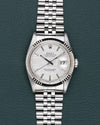 Rolex Datejust 16234 Silver Linnen Dial