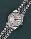 Silver Rolex Datejust 16234 from 2002 Full Set