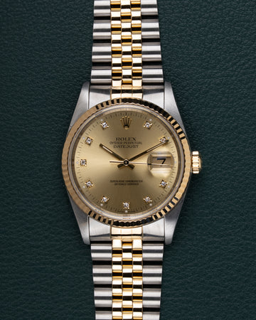 Rolex Datejust 16233 "Champagne Diamond" Dial