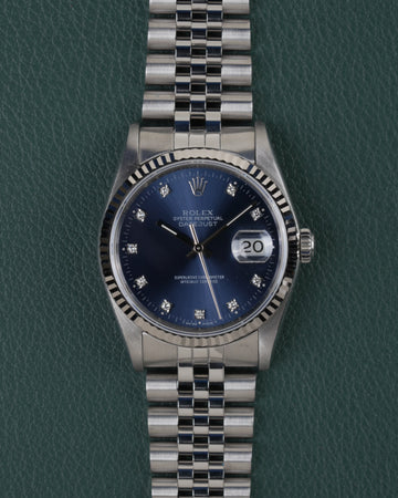 Rolex Datejust 16234 Blue Diamond Dial 1993