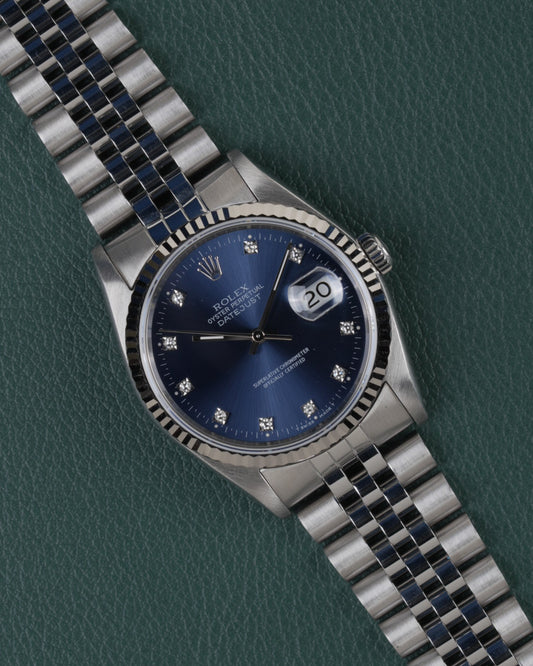 Rolex Datejust 16234 Blue Diamond Dial 1993