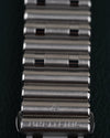 Breitling Chronomat AB0134101C1A1 - macro close-up van de Rouleaux schakels en de gesloten sluiting met Breitling gravure