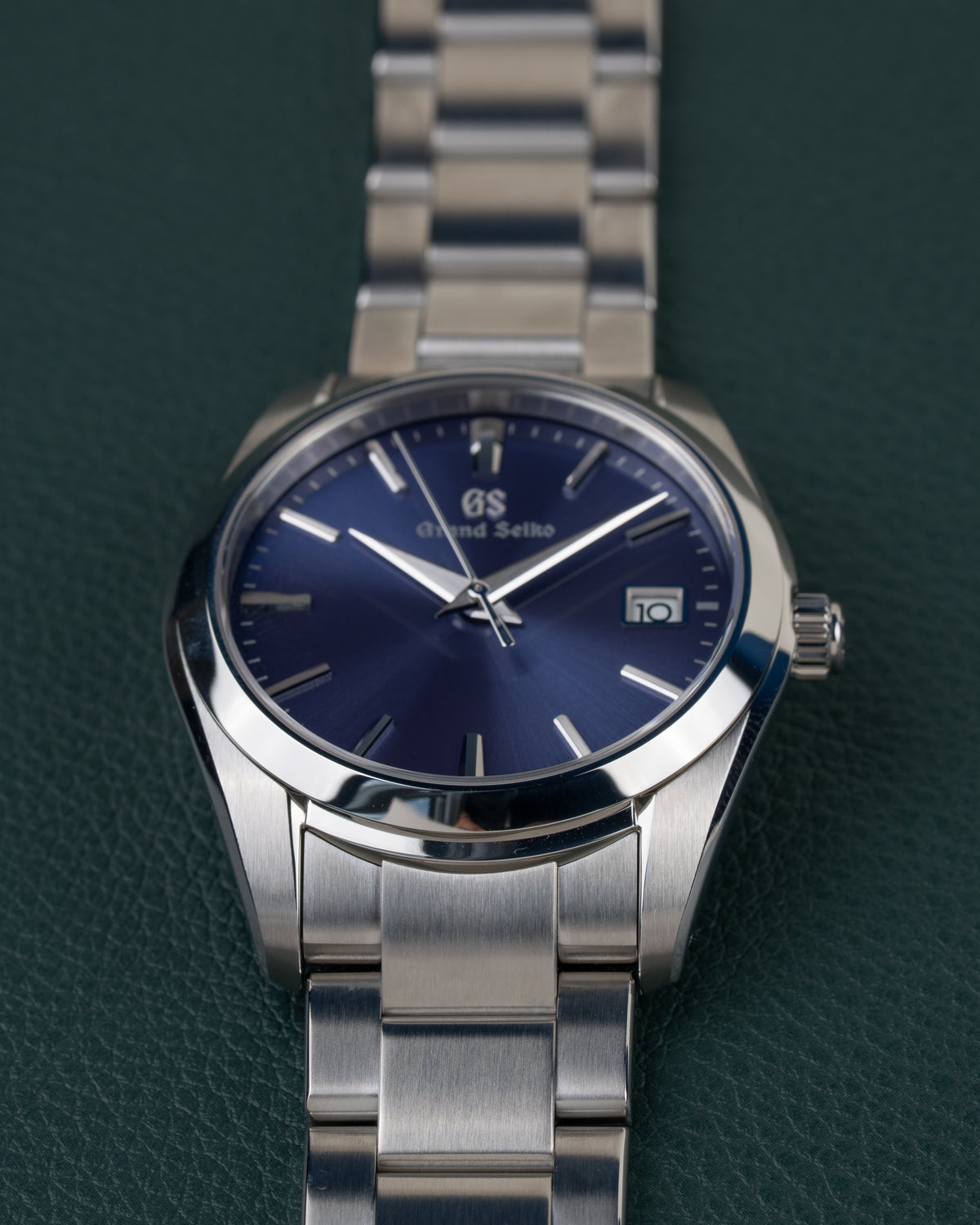 Grand Seiko Heritage Collection SBGX265 - close-up van de wijzerplaat en gepolijste kast