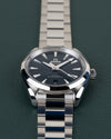 Omega Seamaster Aqua Terra 150M 220.10.38.20.03.001 - close-up van wijzerplaat en kast met datumvenster
