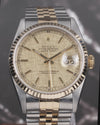 Rolex Datejust 16233 Champagne Linnen