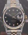 Rolex Datejust 16233 Black Diamond Dial