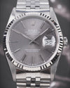 Gray Dial Rolex Datejust 16234 from 1991 Full Set