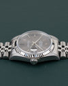 Rolex Datejust 16234 Gray Dial - zijaanzicht van de kast met kroon zichtbaar onderaan