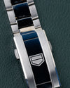 TAG Heuer Aquaracer Professional 200 CBP1113.BA0627 - close-up van de vouwsluiting met TAG Heuer schildlogo