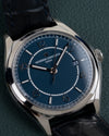 Vacheron Constantin Fiftysix 4600E/000A-B487 - close-up van wijzerplaat en kast met kroon zichtbaar rechts